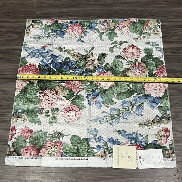 Waverly Designer Series Country House Half Drop Floral Fabric Pattern 660221 - Picture 16 of 16